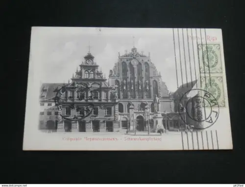 Riga - Schwarzhaupterhaus , 1908 , Lettland , Ansichtskarte , AK !!