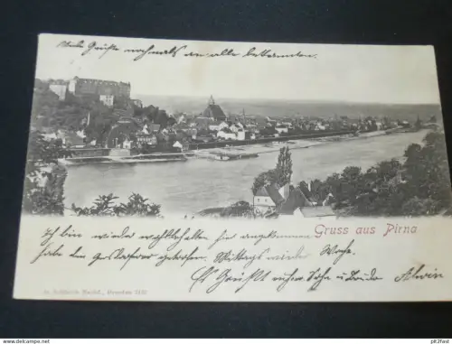 Pirna a. Elbe , 1902 , Panorama ,  Ansichtskarte ,  AK , CPA !!