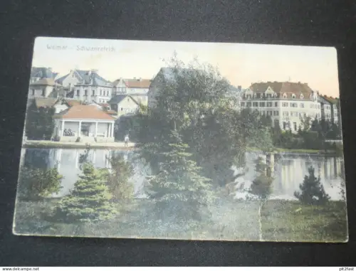 Weimar - Schwanenteich , ca. 1915 , Ansichtskarte ,  AK , CPA !!