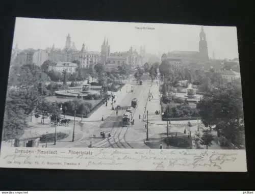 Dresden Neustadt - Albertplatz , 1906 , Ansichtskarte ,  AK , CPA !!