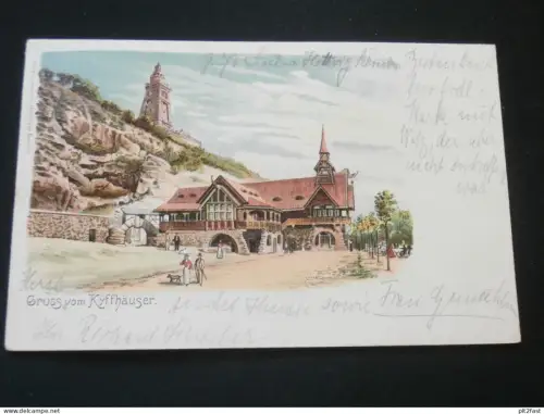 Gruss vom Kyffhäuser ,  1905 , Litho , Ansichtskarte ,  AK , CPA !!
