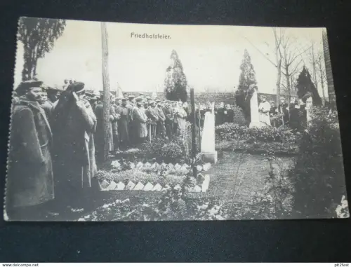 Friedhofsfeier , Feldlazarett , 1917 , Deutsche Feldpost , Lazarett , Bestattung , Ansichtskarte ,  AK , CPA !!