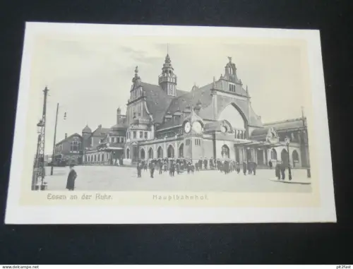 Hauptbahnhof in  Essen , ca. 1910 , Bahnhof , Ansichtskarte ,  AK , CPA !!