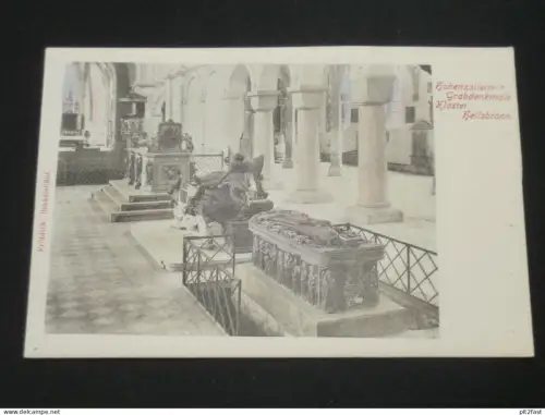 Kloster Heilsbronn - Grabdenkmale , ca. 1910 , Ansichtskarte , AK , CPA !!