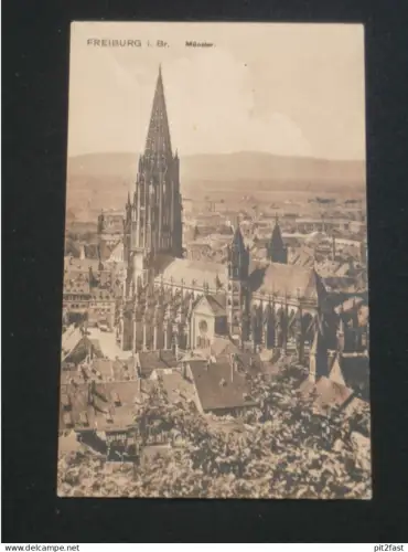 Freiburg i. Br. , 1921 , Münster - Panorama , Ansichtskarte , AK , CPA !!