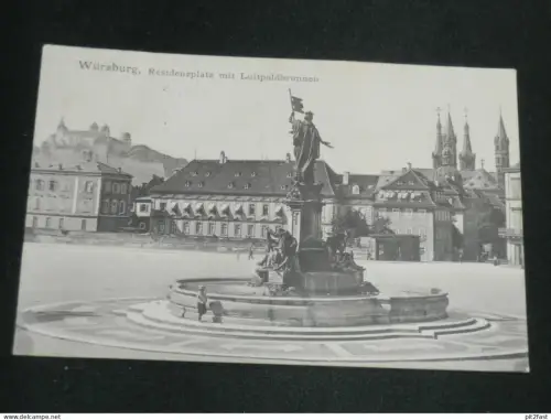 Würzburg - Luitpoldbrunnen , 1908 , Ansichtskarte , AK , CPA !!