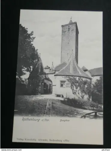 Rothenburg ob der Tauber , Burgthor , ca. 1910 , Ansichtskarte , AK , CPA !!