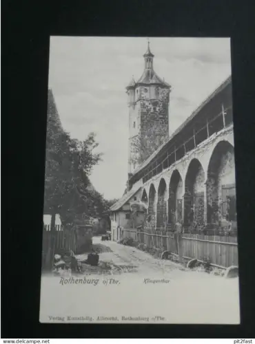 Rothenburg ob der Tauber , Klingenthor , ca. 1910 , Ansichtskarte , AK , CPA !!