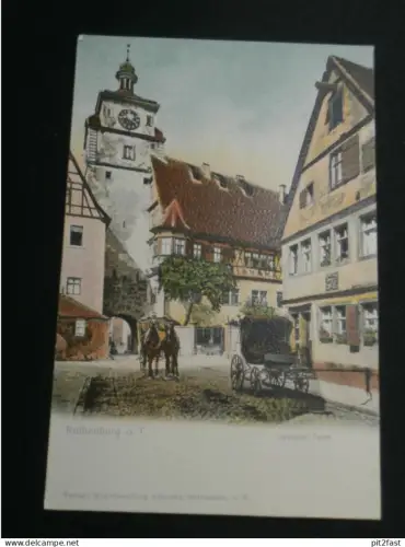 Rothenburg ob der Tauber , weisser Turm , ca. 1910 , Ansichtskarte , AK , CPA !!