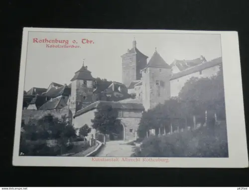 Rothenburg ob der Tauber , Kobolzellerthor , ca. 1910 , Ansichtskarte , AK , CPA !!