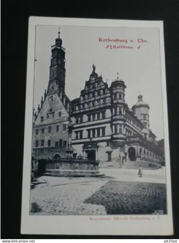 Rothenburg ob der Tauber , Rathaus , ca. 1910 , Ansichtskarte , AK , CPA !!