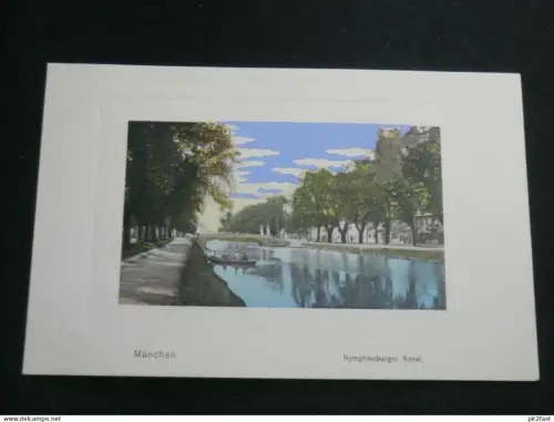 München - Nymphenburger Kanal , ca. 1910 , Ansichtskarte , AK , CPA !!