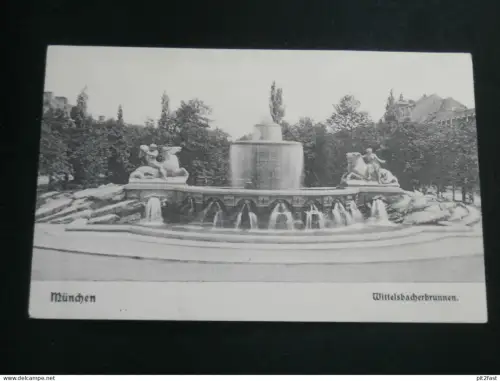 München - Wittelsbacherbrunnen , ca. 1910 , Ansichtskarte , AK , CPA !!