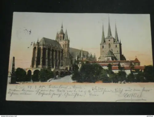Erfurt - Der Dom , 1905 , Ansichtskarte , AK , CPA !!