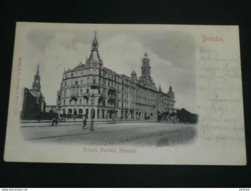Dresden - Postamt Neustadt , 1908 , Ansichtskarte , AK , CPA !!