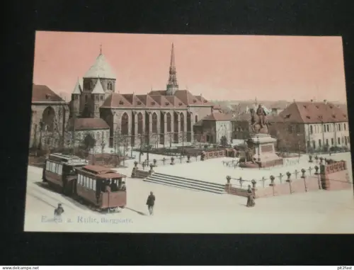 Essen a.d. Ruhr - Burgplatz , ca. 1910 , Ansichtskarte , AK , CPA !!