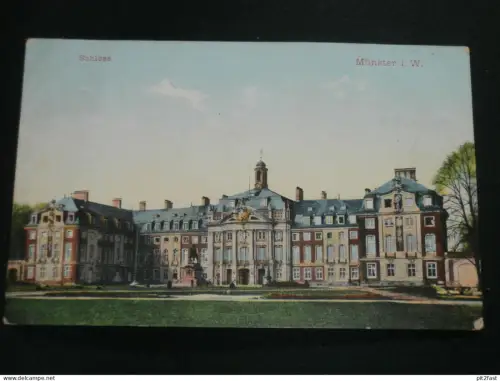 Münster i. W. - königliches Schloß , 1908 , nach Grafenberg , Ansichtskarte , AK , CPA !!