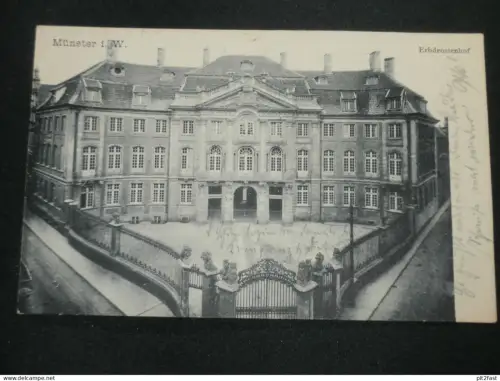 Münster i. W. - Erbdrostenhof , 1907 , Ansichtskarte , AK , CPA !!