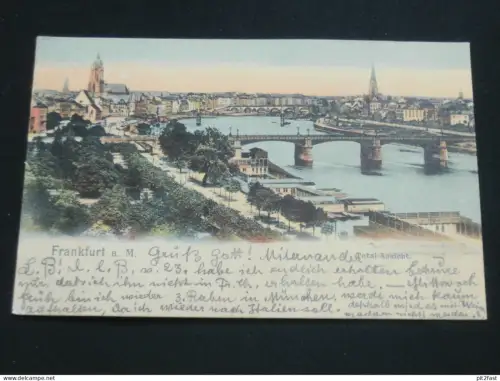 Frankfurt a. Main - Panorama , 1904 , Ansichtskarte , AK , CPA !!