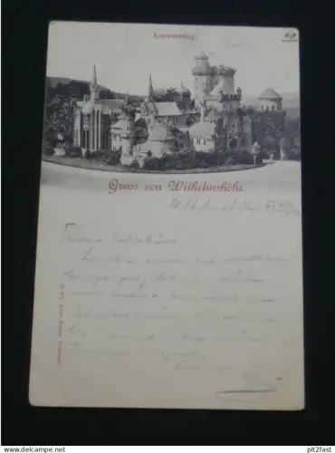 Kassel Wilhelmshöhe - Loewenburg , 1922 , nach Nagy Rösze b. Budapest , Ansichtskarte , AK , CPA !!