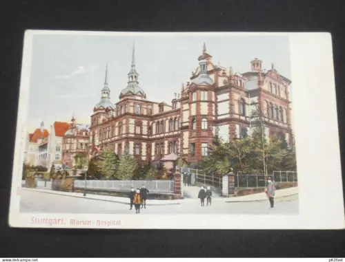 Stuttgart - Marien-Hospital , 1903 , Litho , Ansichtskarte , AK , CPA !!