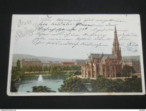Stuttgart - Panorama , 1899 , Ansichtskarte , AK , CPA !!