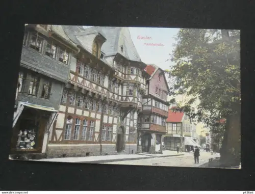 Goslar - Marktstrasse , ca. 1910 , Ansichtskarte , CPA , AK !!