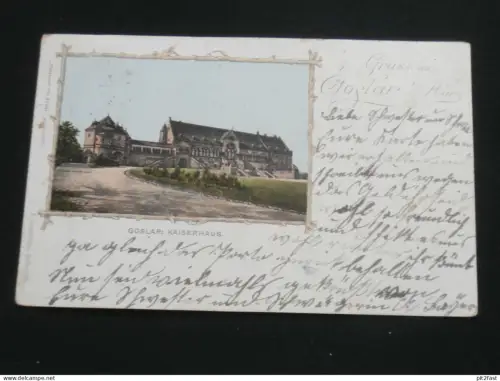 Goslar - Kaiserhaus , 1899 , Panorama , Ansichtskarte , CPA , AK !!