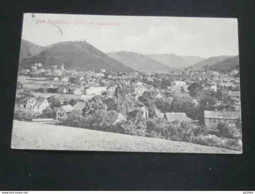 Bad Harzburg - Blick vom Schützenhaus , 1908 , Ansichtskarte , CPA , AK !!