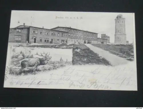 Brocken 1141 Meter ü.M. , 1902 , Ansichtskarte , CPA , AK !!