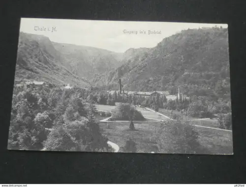 Thale i. Harz - Eingang ins Bodetal , 1907 , nach Lindau ,  Ansichtskarte , CPA , AK !!