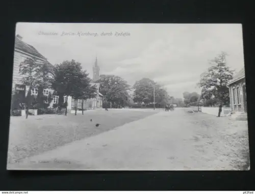 Redefin i. Mecklenburg b. Hagenow , 1903 , Chaussee Berlin-Hamburg , Lübz , Ansichtskarte , CPA , AK !!