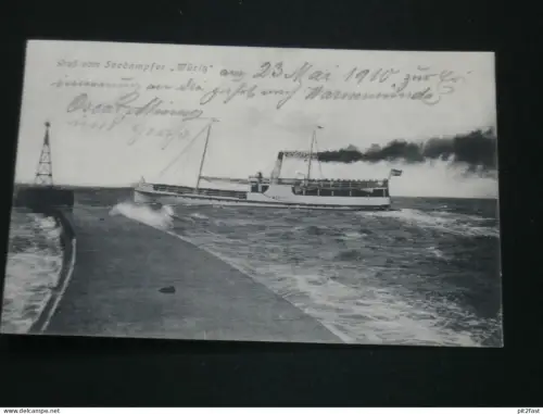 Seedampfer " Müritz " , 1910 , Schiff , Schiffe , Dampfer , Ansichtskarte , AK , CPA