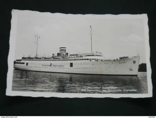 Ostseebad Swinemünde - T.S. Tannenberg / Ostpreußen , 1937 , Schiff , Schiffe , Ansichtskarte , AK , CPA