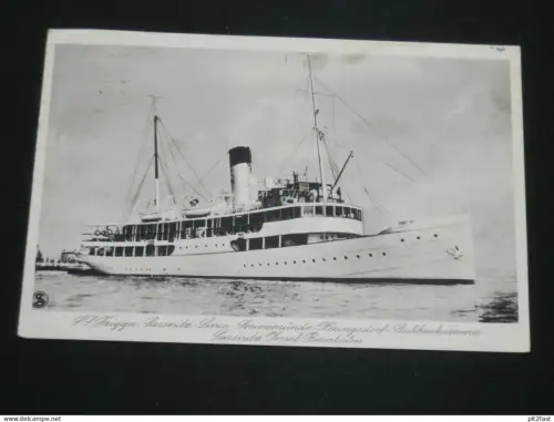 SS Frigga - Sassnitz-Linie , 1935 , Stempel !!  Schiff , Schiffe , Ansichtskarte , AK , CPA