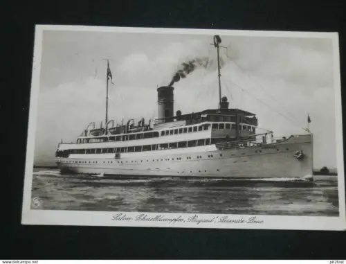 Schnelldampfer "Rugard" - Sassnitz Linie , 1931 , Stempel !! , Ansichtskarte , AK , CPA !!