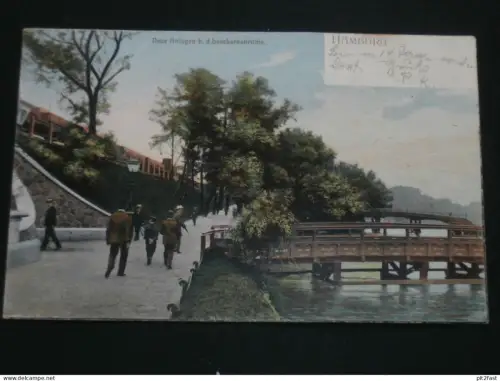 Hamburg - Anlagen bei der Lombardsbrücke , 1903 , Jungfernstieg , Altstadt , Neustadt Ansichtskarte , AK , CPA !!