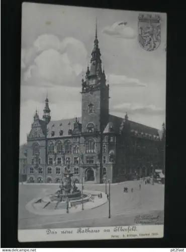 Elberfeld b. Wuppertal - Das neue Rathaus , 1910 , Ansichtskarte , AK , CPA !!