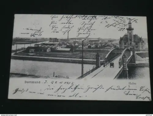 Dortmund - Hafen , 1908 , Ansichtskarte , AK , CPA !!