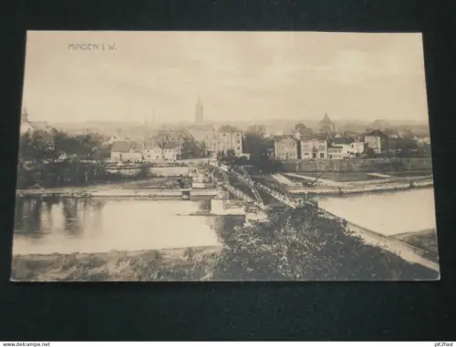 Minden i.W. , 1907 , Panorama , Ansichtskarte , AK , CPA !!
