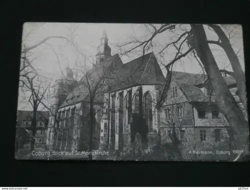 Coburg - Blick auf Morizkirche , 1912 , Ansichtskarte , AK , CPA !!