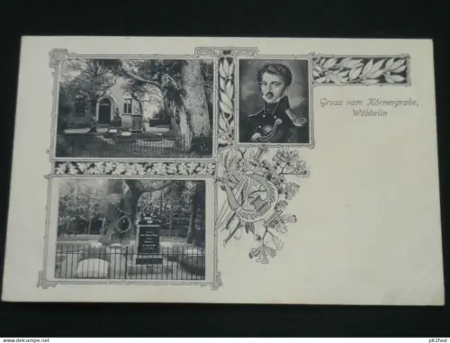 Körnergrab Wöbbelin b. Ludwigslust , ca. 1910 , Ansichtskarte , AK , CPA