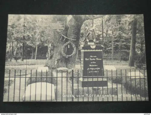 Körnergrab in Wöbbelin b. Ludwigslust , ca. 1910 , Ansichtskarte , AK , CPA