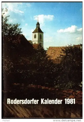 Kalender Rodersdorf , Heimatkalender , Chronik 1981 , 101 Seiten !!!