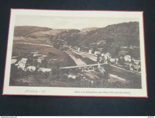 Arnsberg i. Westfalen , ca. 1910 ,  altes Feld und Schlossberg , Ansichtskarte , AK , CPA !!