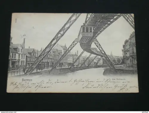 Barmen b. Wuppertal , 1903 , Bollwerk , Hochbahn ,  Ansichtskarte , AK , CPA !!