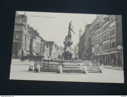 Augsburg - Merkurbrunnen  , 1908 , Brunnen , nach Wulting , Ansichtskarte , AK , CPA !!