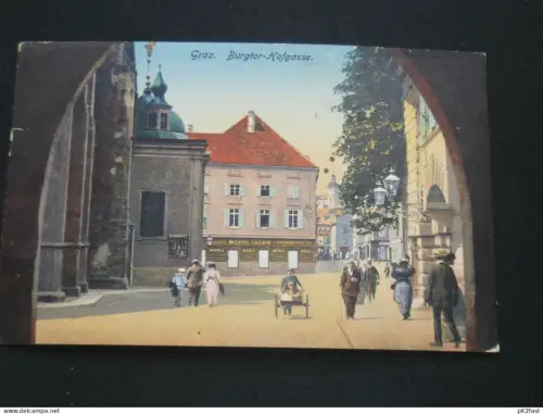Graz - Burgtor Hofgasse , 1918 , Möbel-Lager , Ansichtskarte , AK , CPA !!