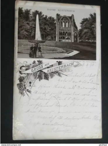 Gruss aus Heisterbach b. Königswinter , 1898 , Litho , Ansichtskarte , CPA , AK  !!