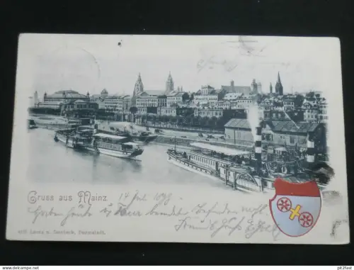 Gruß aus Mainz , ca. 1905 , Panorama , Ansichtskarte , CPA , AK  !!